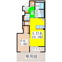 西牟田駅 徒歩15分 1階の物件間取画像